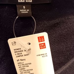 Brushed Jersey u Neck Jumper Skirt